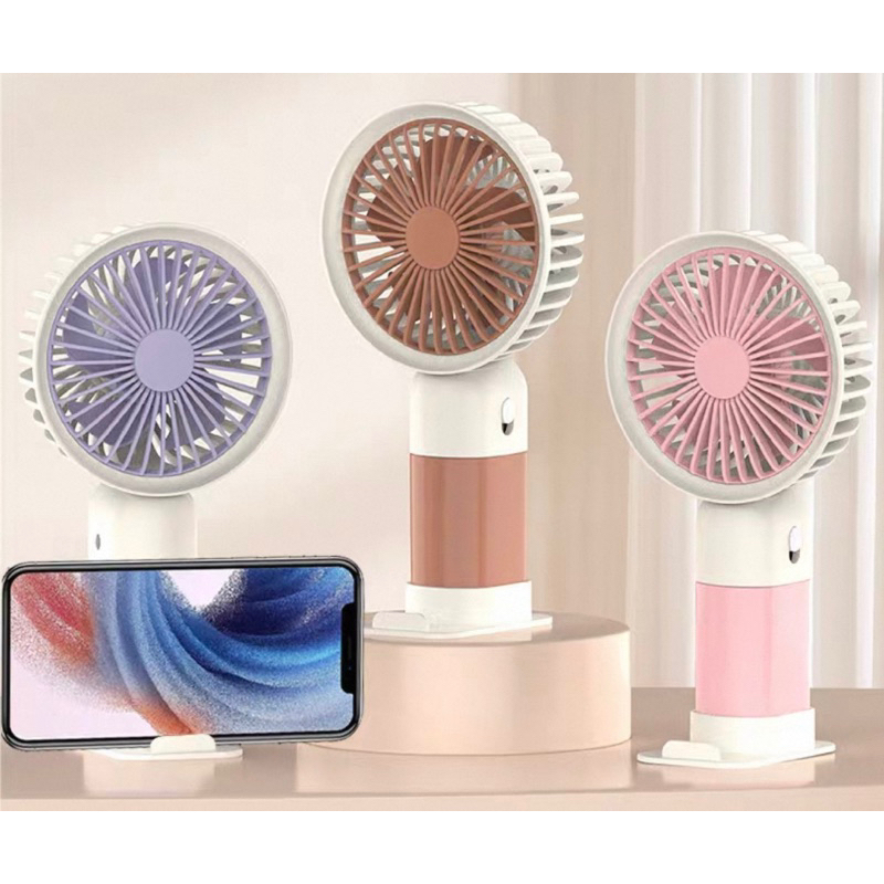 Mini Ventilador Portátil Recarregável de Mão Mesa USB
