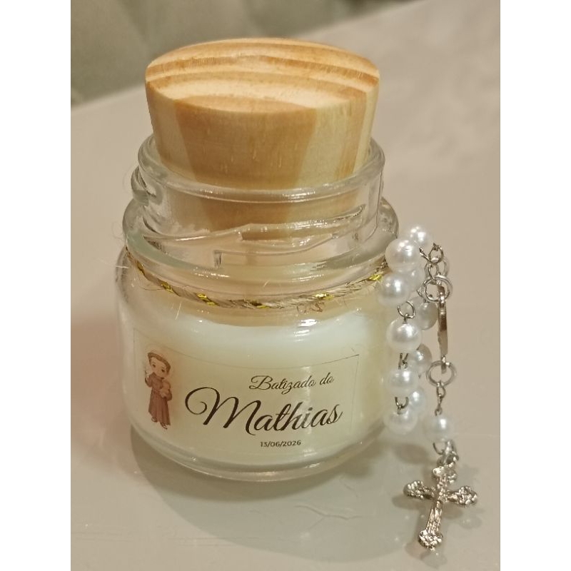 kit 6 velas Lembrancinhas personalizadas de aniversário / batizados/ casamentos/ chá de bebe/ Velas perfumadas