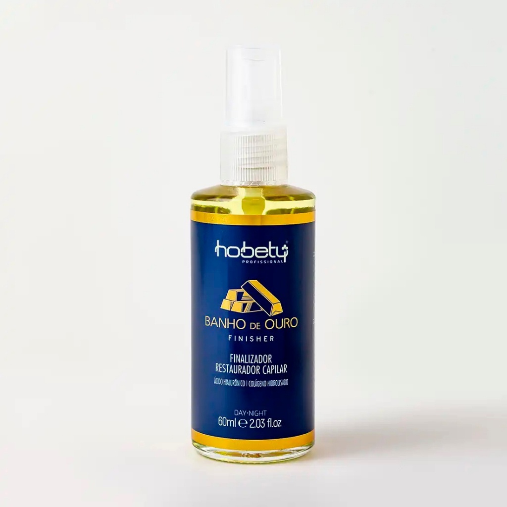 Hobety Finalizador Banho de Ouro 60ml - Reparação Imediata e Hidroproteção