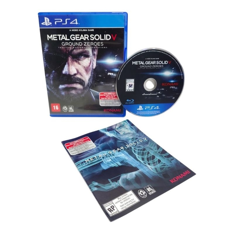 Metal Gear Solid V Ground Zeroes PS4 mídia física Impecável