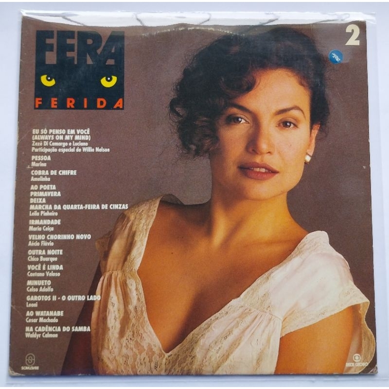 LP Disco de Vinil Fera Ferida 2 Trilha Sonora Novela