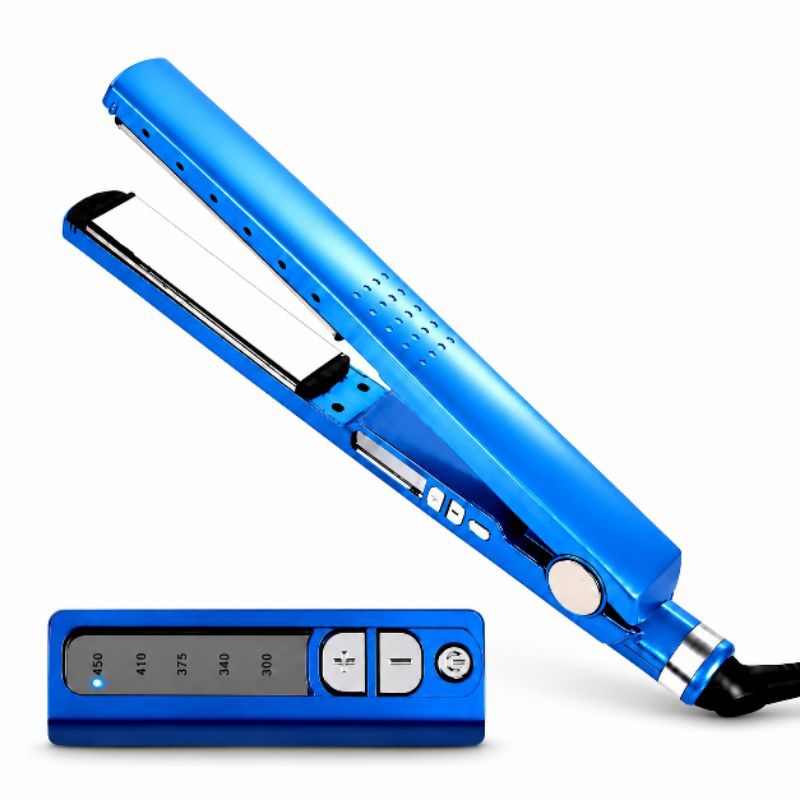Chapinha Prancha Nano Titanium Alisa Progressiva 450°F Bivolt Visor Digital Salão Cabelo