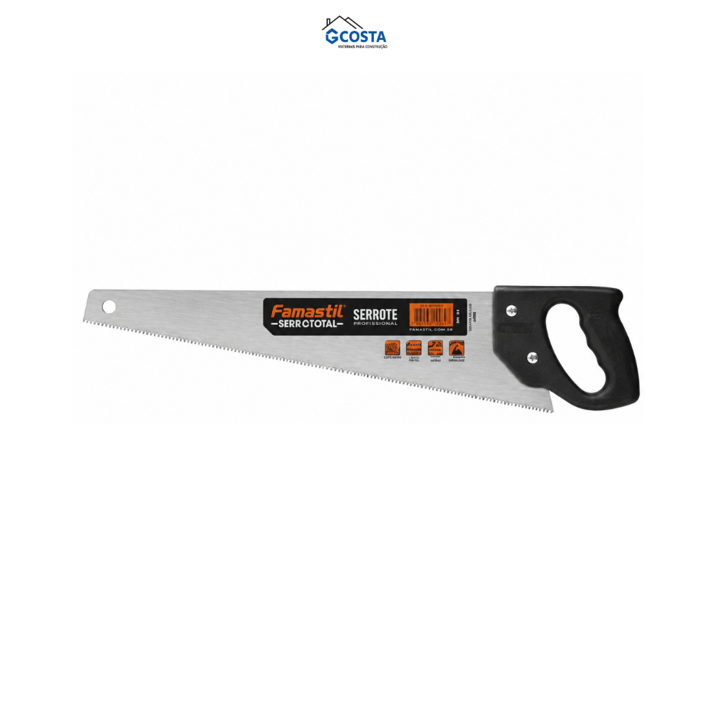 Serrote Profissional Famastil Serratotal 16" Para Madeira Cabo Anatômico
