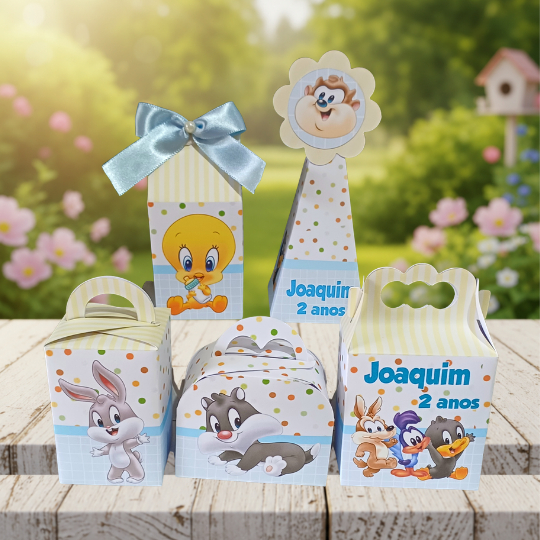 Kit Personalizado Looney Tunes / Lembrancinha de Festa Infantil / Aniversário / Desmontada