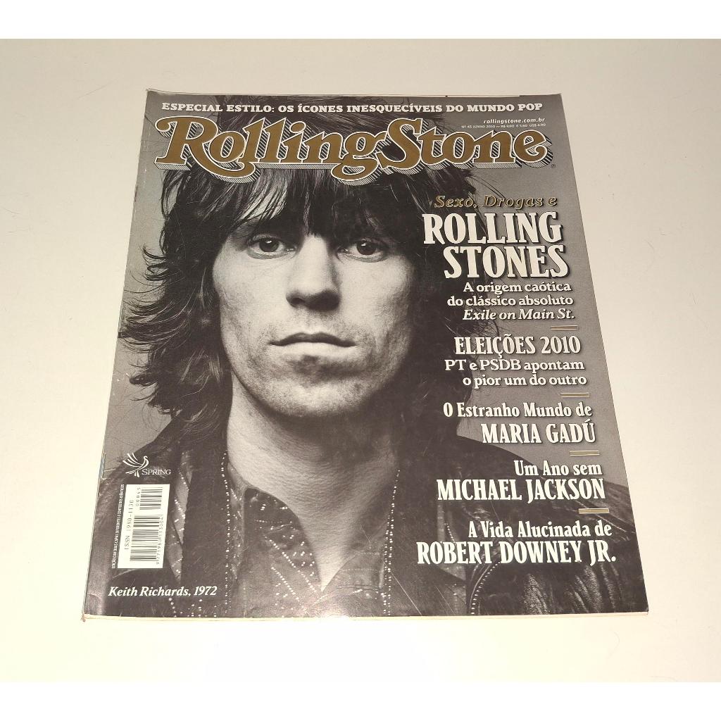 Revista Rolling Stone 45 - Rolling Stones Nirvana Guns n'Roses David Bowie Lady Gaga Michael Jackson Madonna