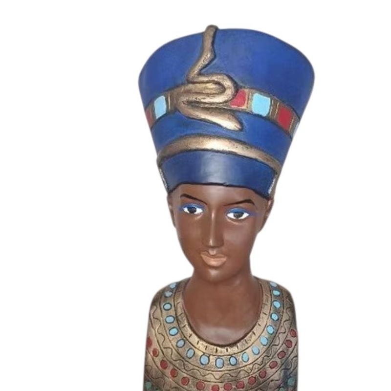 Estátua Escultura Imagem Nefertiti busto 30 cm - Rainha egípcia egito faraó
