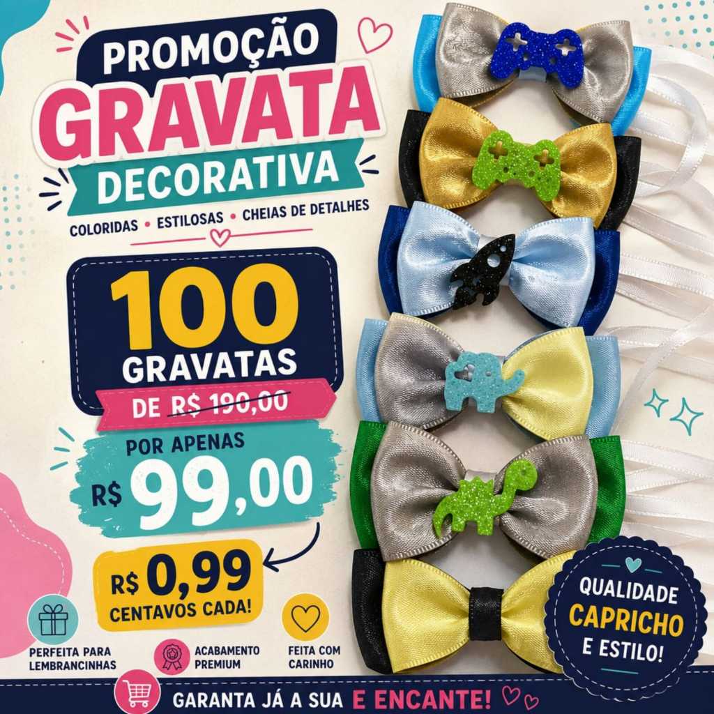 100 Gravatas Pet P Decorativas para Banho e Tosa Laços Pet Macho Gravatinhas para Cachorro e Gato Pet Shop