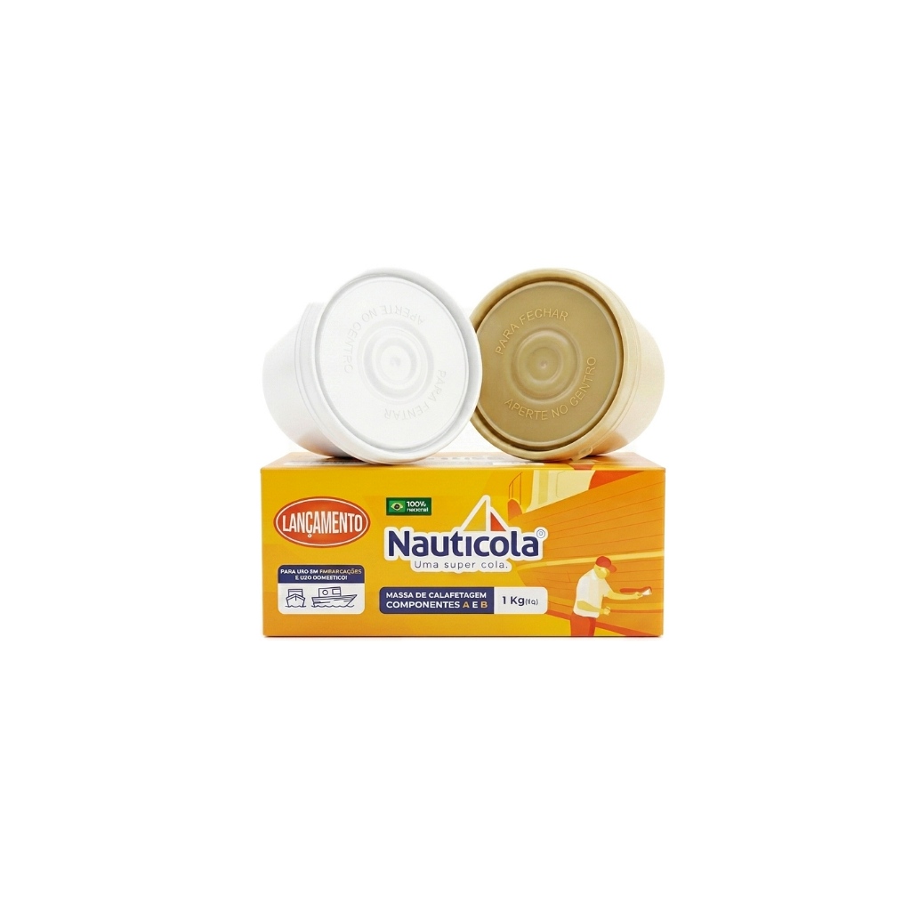 Massa Epóxi Calafetagem Nauticola 1kg – Reparo e Vedação de Madeira