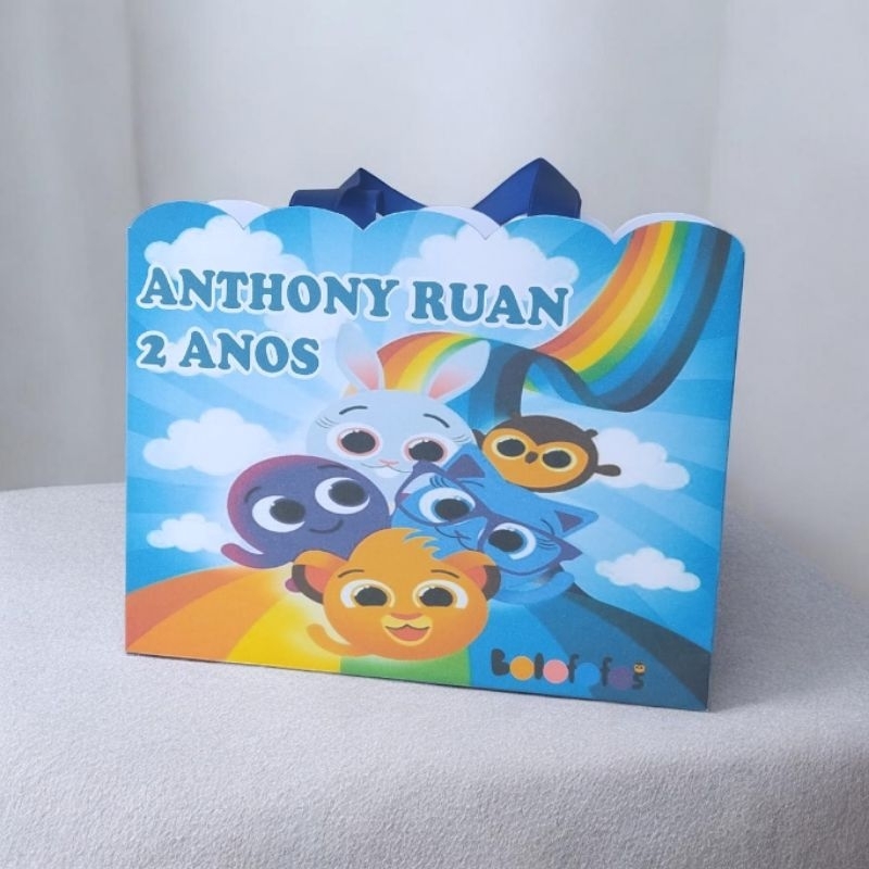 Sacolinha Personalizada Bolofofos – Lembrancinha de Aniversário Infantill
