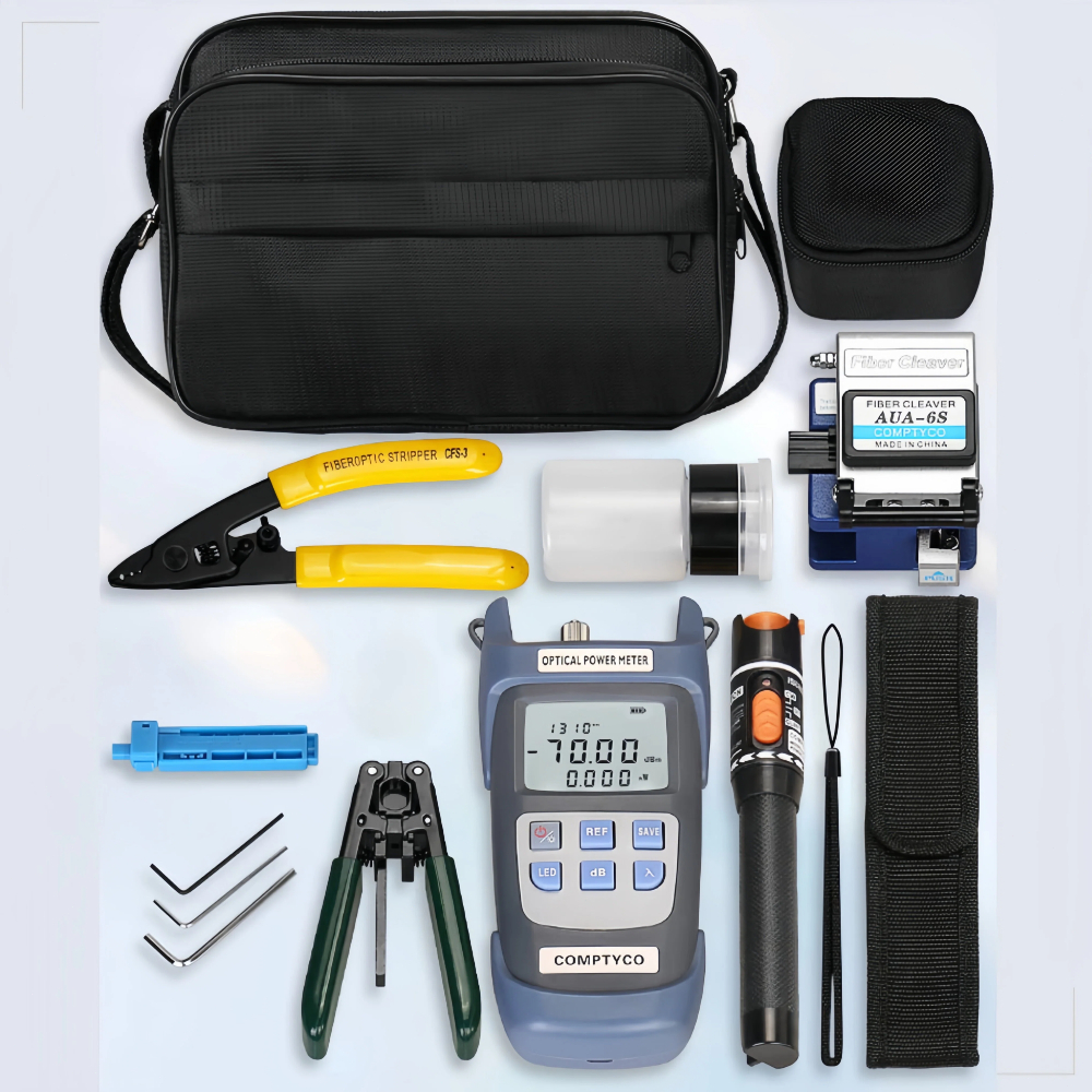 Kit Fibra Óptica De Manutenção 8 Peças Conectores Profissional Alta Qualidade
