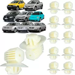 Kit 12 Grampo Presilha Coluna Interna Para VW Gol Saveiro Parati Golf Passat Fox Bora New Beetle