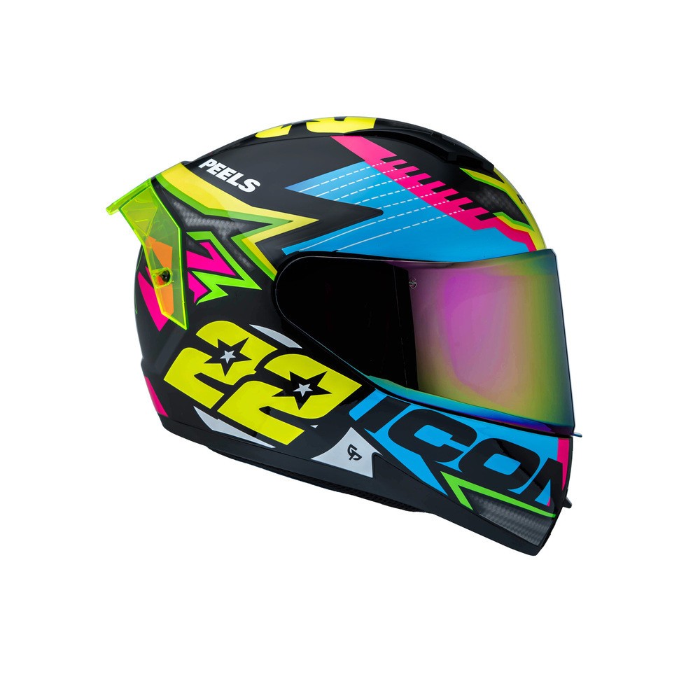 Capacete Moto Peels Icon Pró Rt Com Óculos Viseira Interna