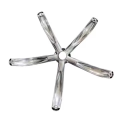 Estrela Cromada para Cadeira de Escritório/Gamer – Base Reforçada com Alta Resistência e Durabilidade