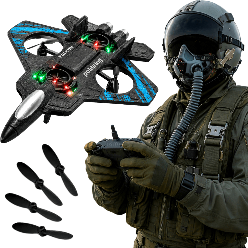 Brinquedo Drone Infantil iniciantes aprender Crianças função pouso luzes Leds bateria recarregavel