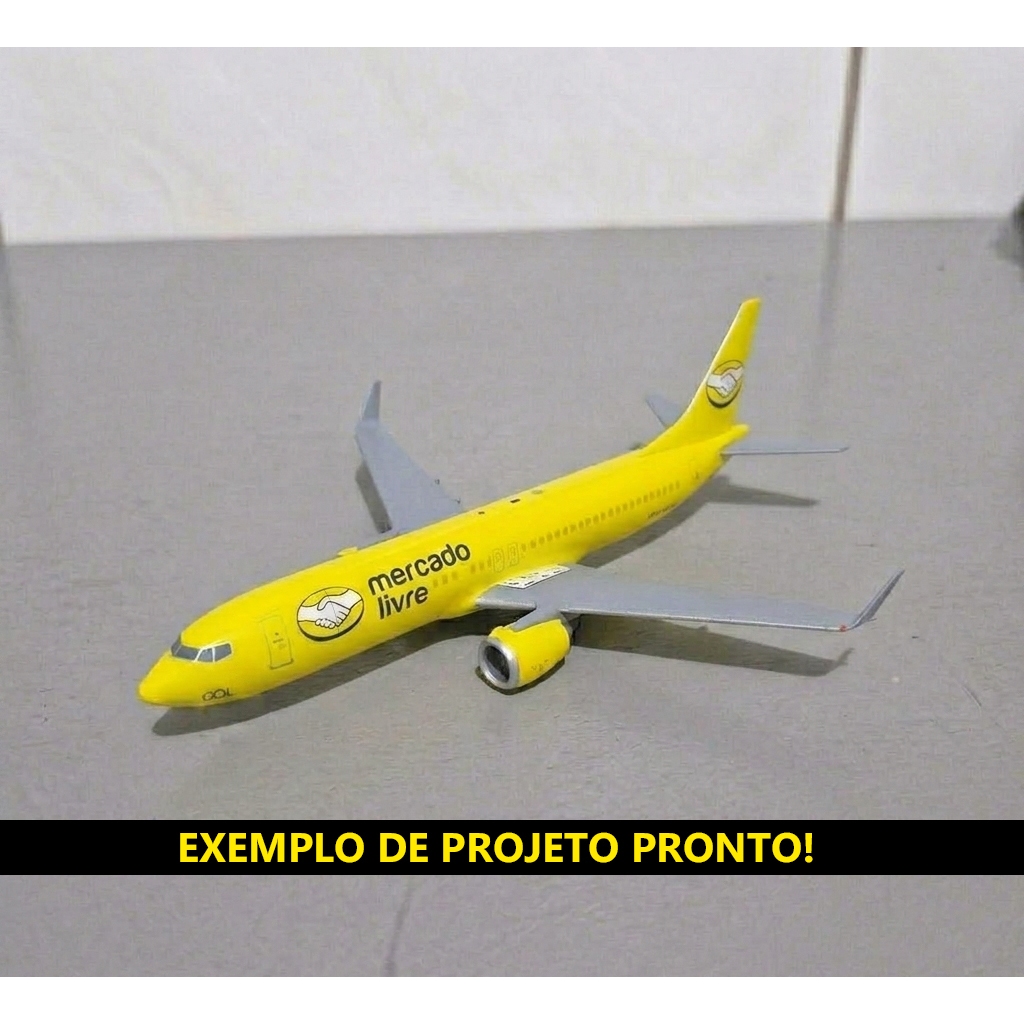Avião Boeing 737 Miniatura Maquete Para Personalizar Plastimodelismo Mercado Livre Presente Decoração