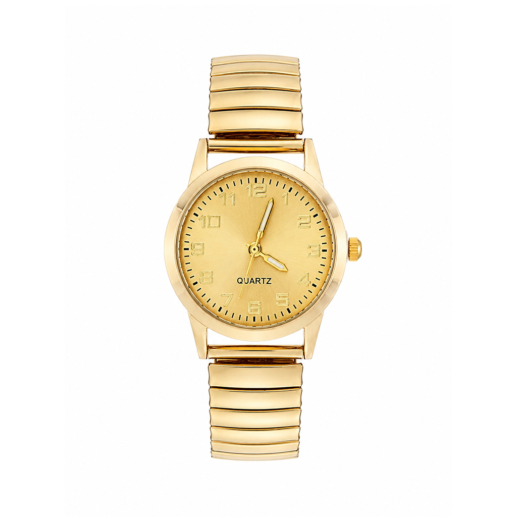 Relógio Feminino Dália Gold 35mm Analógico Premium Dourado Tendencia Blogueira Elegante Feminino