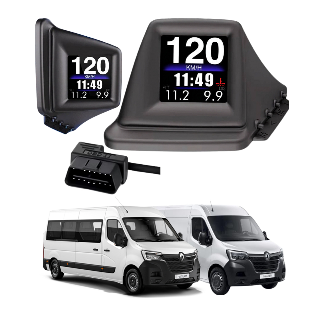 Medidor Temperatura Marcador Renault Master Van 2016 Acima HUD OBD2 P10 sprinter Veracruz Kombi