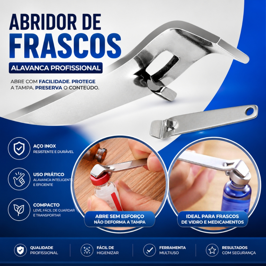 Abridor De Toxina Botulínica Ampola Botox Bujão Garrafa Latinha