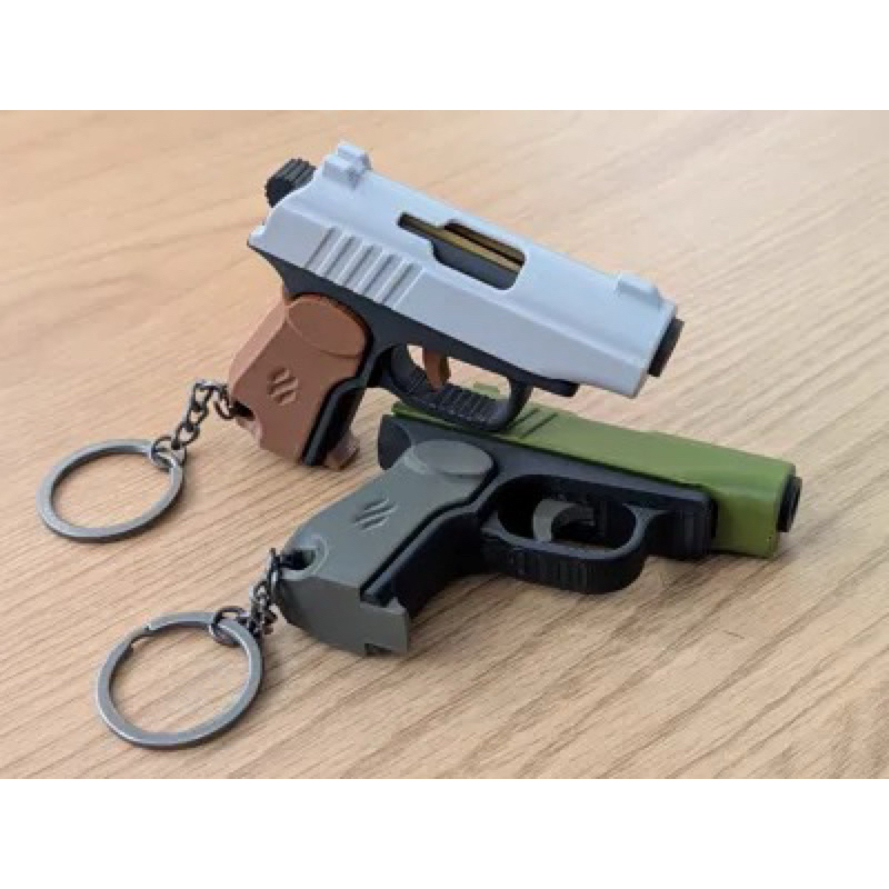 Chaveiro glock 17 com ferrolho articulado/chaveiro miniatura glock realista/pistola chaveiro
