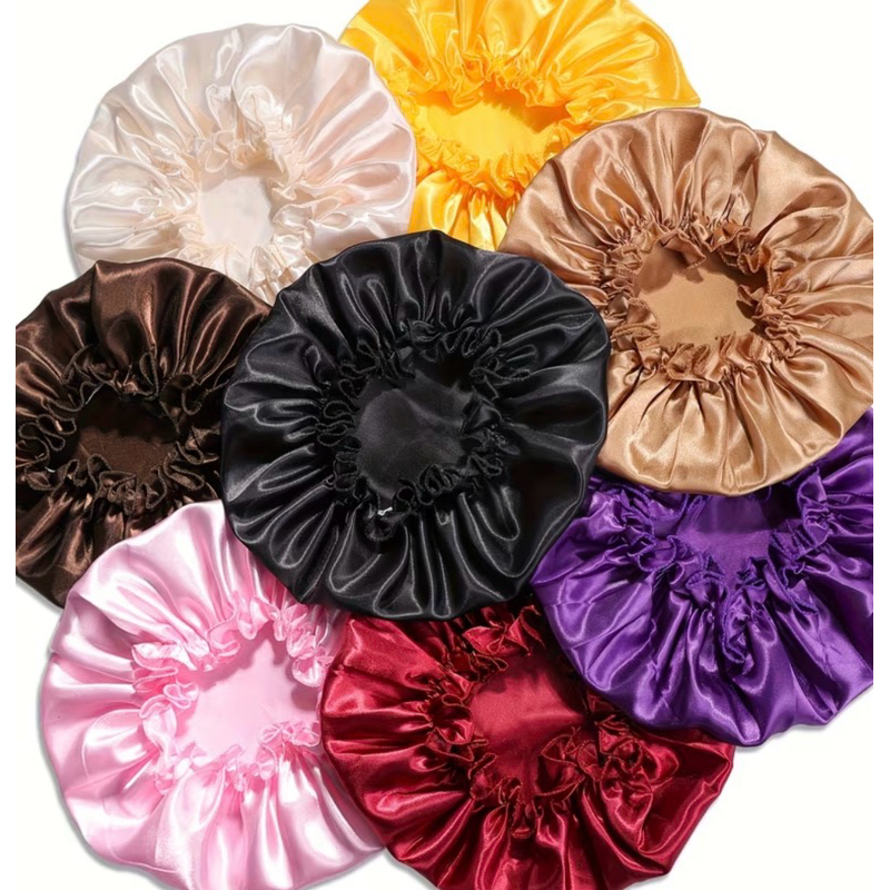 Conjunto de 4 Toucas Elásticas Femininas, Disponível em Várias Cores, Chapéus de Casa Multifuncionais