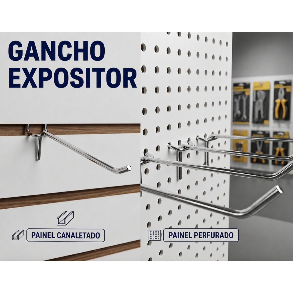 kit 50 Ganchos Eucatex para Painel Perfurado e Canaletado Pegboard chapa Expositor de utilidades,Produtos
