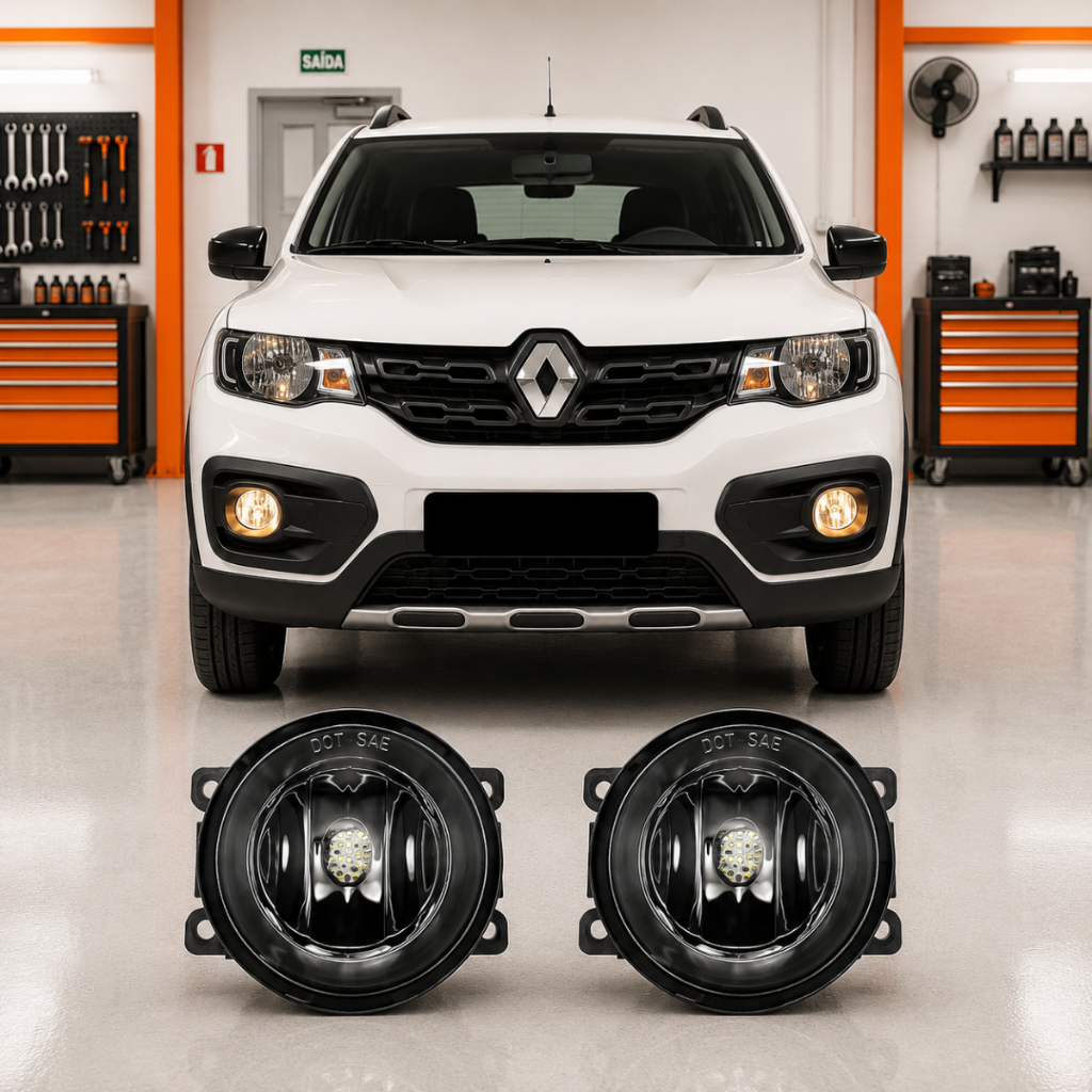 Imagem Par Farol De Milha Neblina Renault Kwid 2017 2018 2019 2020 2021 2022