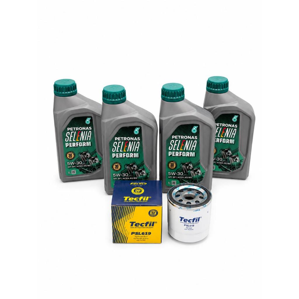 Kit Troca De Óleo Motor Petronas Selenia 5w30 Sintético 4 Litros + Filtro Original