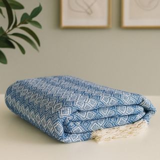 Manta Decorativa para Sofá Capa Protetora Premium 2,40x1,80 Gigante 100% Algodão Cama Colcha Coberta