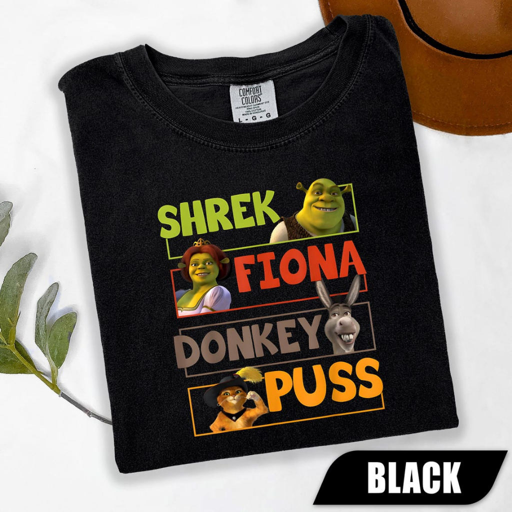 Camiseta Unissex Sherek Lançamento Personagens StreetWear Envio Imediato Masculina Feminina Infantil