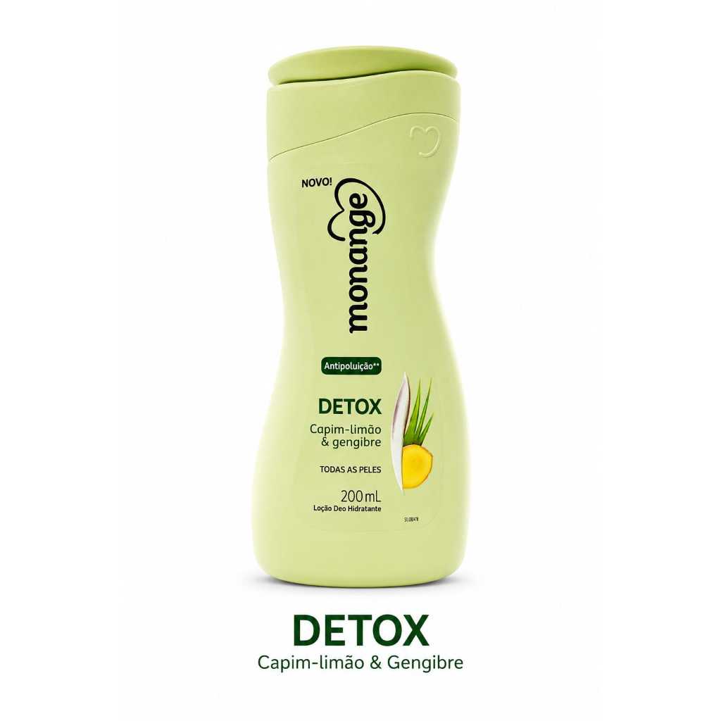 Hidratante 24h Corporal Monange Detox com Ação de fgescor Desodorante 200ml