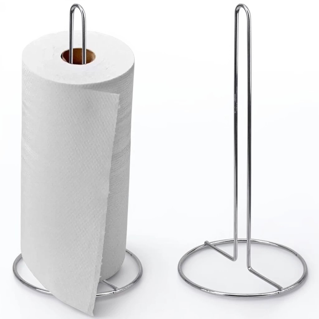 Suporte para Papel Toalha de Inox, Porta Papel Toalha Casa Cozinha Utilidades -1600
