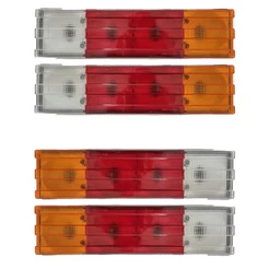 Kit 2/4 Lanternas Traseiras Mercedes Benz Caminhão Antigo MB 1113 710 MBB Sinaleira Completa
