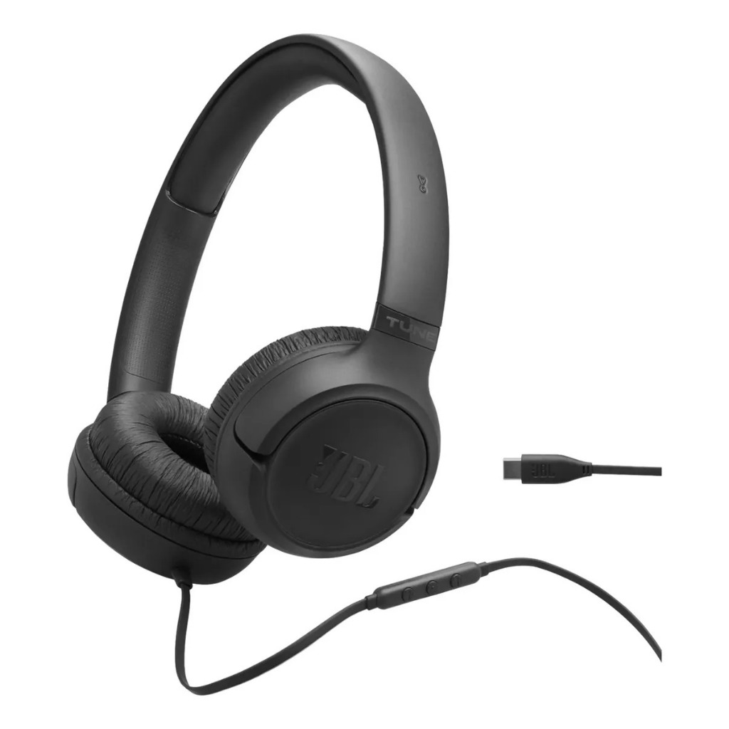 Headphone Jbl Tune 530c Usb-c Preto 33mm Hi-res Preto