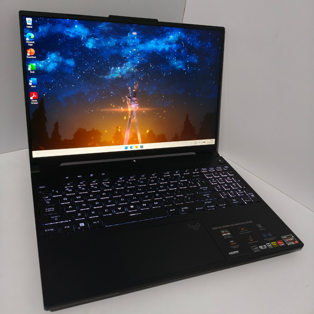 Notebook ASUS TUF GAMING A16, AMD Ryzen 7 7735HS, Radeon RX 7600S, 32GB DDR5, 512GB, 16P IPS 165hz