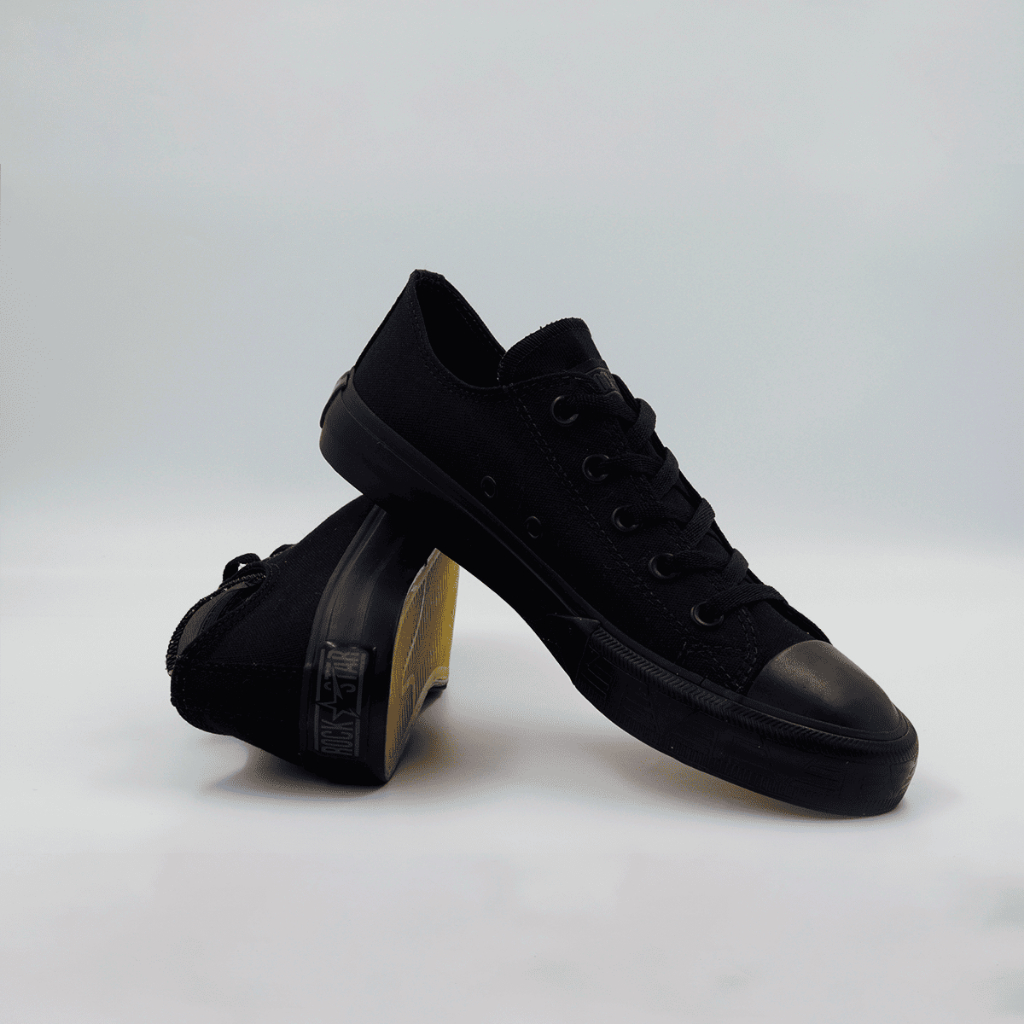Tênis Cano Baixo Preto All Black Masculino e Feminino Alta Qualidade Clássico Estiloso Casual