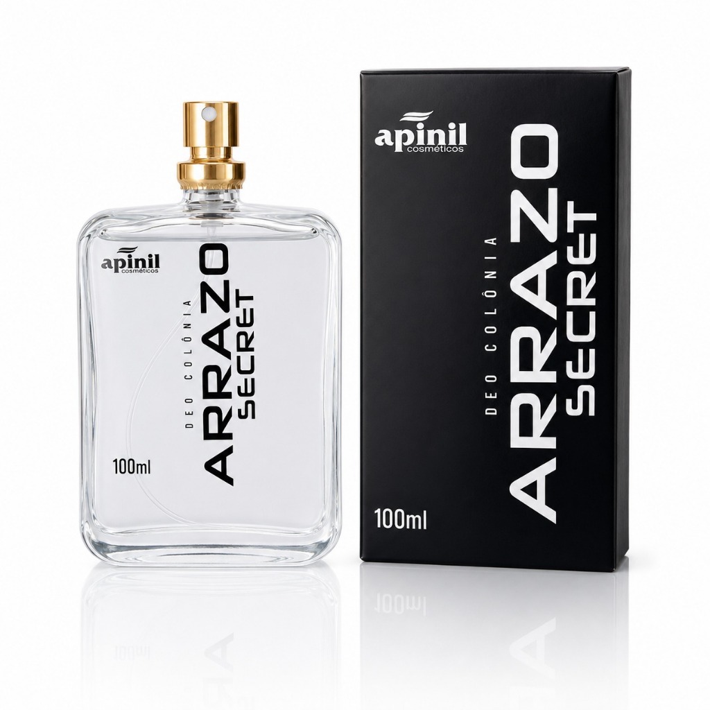 Perfume Masculino Amadeirado Deo Colônia Arrazo Secret 100ml Apinil Fixação Alta Original Premium