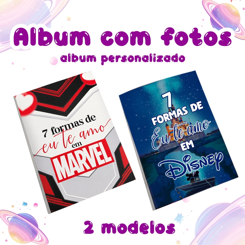 Super herois 7 formas de eu te amo - Album com fotos