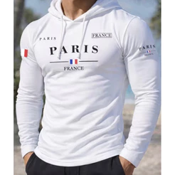 camisa camiseta manga longa de capuz treino academia passeio estilosa malha elastano