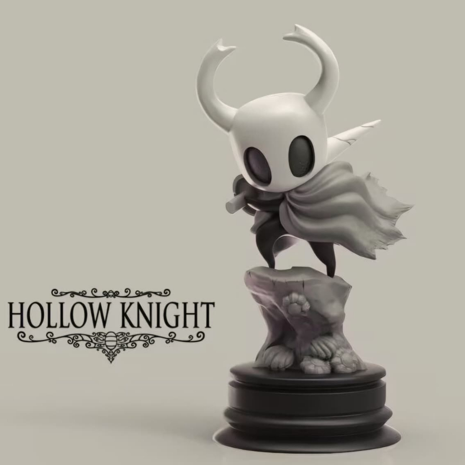 Hollow Knight The Knight Action Figure Colecionável Miniatura 11cm Boneco Gamer Geek Decoração