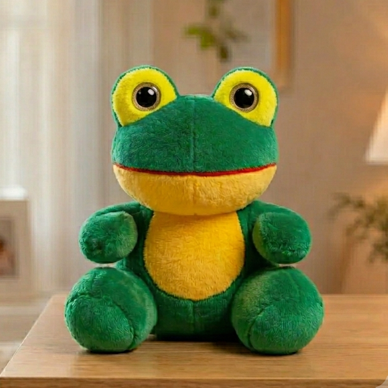 Sapo De Pelúcia Para Cestas E Presentes Sapinho Verde