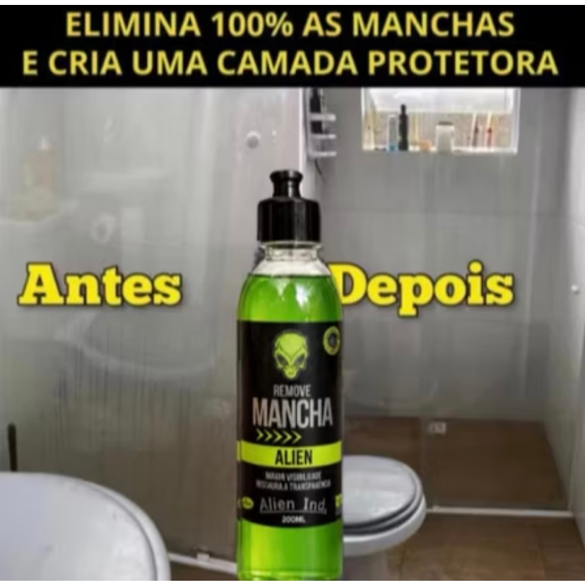Limpa Vidros Alien Ind Remove Manchas Box Blindex Janela Bancada Brilho e Proteção — imagem 2 de 2