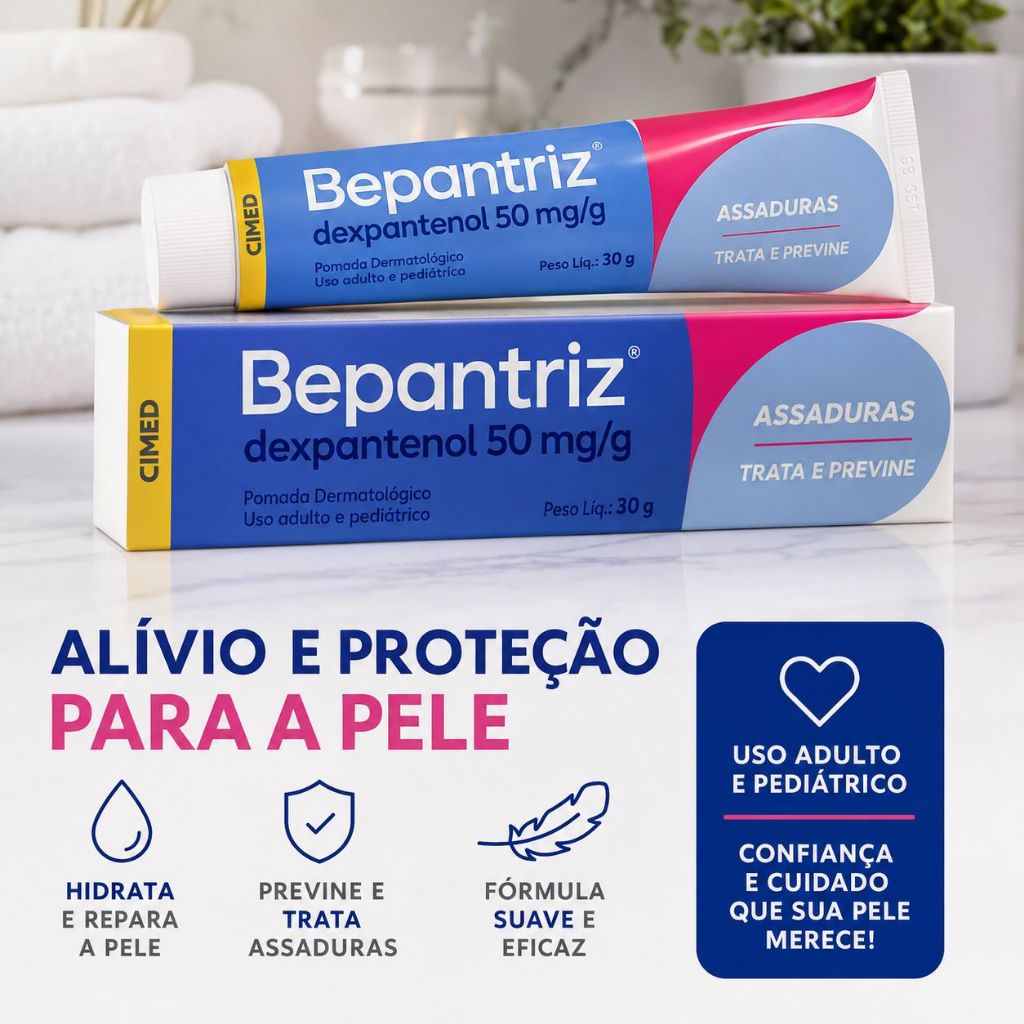Kit Pomada Bepantriz Assaduras 30g cada
