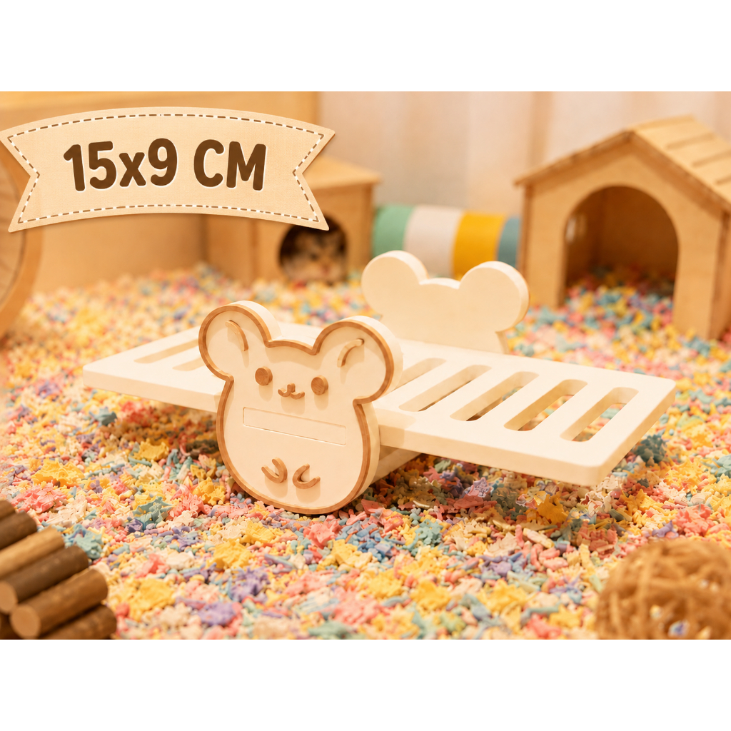 Brinquedo para hamster - Gangorra temática para roedores