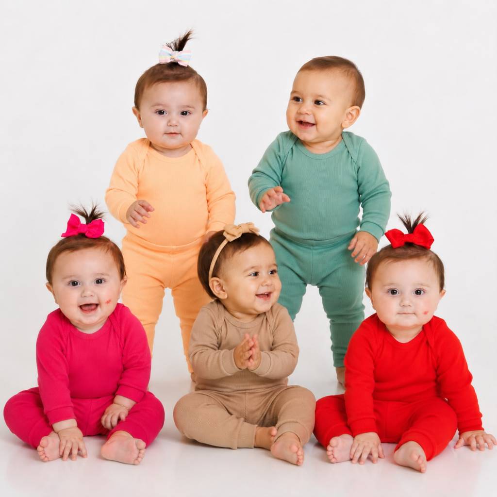 Kit 5 Conjunto Body Calça Pagão Ribana Canelada Body e Mijão Pijaminha