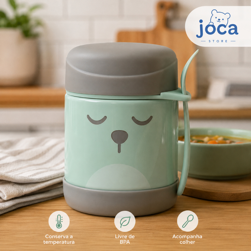 Pote Térmico Buba Gumy Verde com Colher