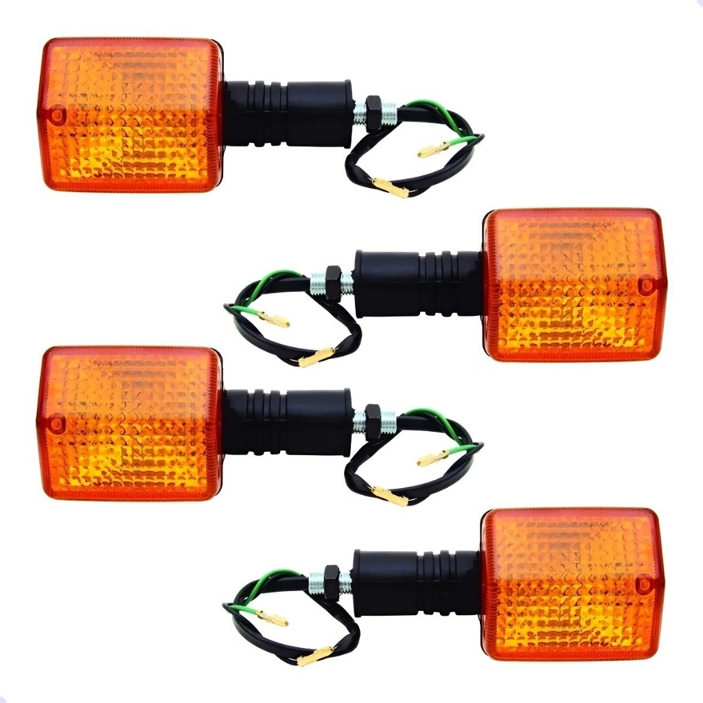 JOGO COMPLETO COM 4 PISCA STRADA CBX 200 / XLX 350 / NX 150 / NX 200