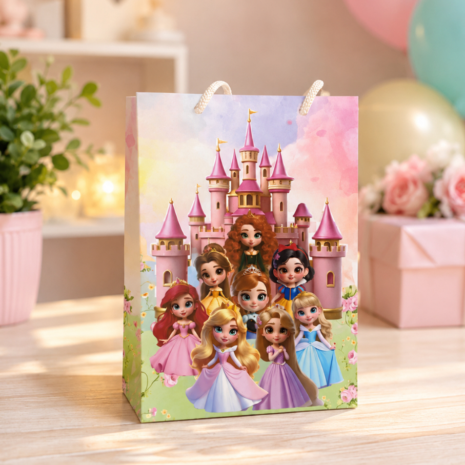 Sacolinha Surpresa Personalizada Festa Infantil Princesas Baby Lembrancinha Aniversário Pegue e Monte