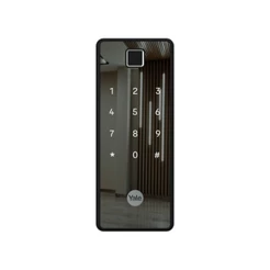Fechadura Digital Eletrônica Yale Reflecta Biometria Senha Tag App Sobrepor Preto Espelhada