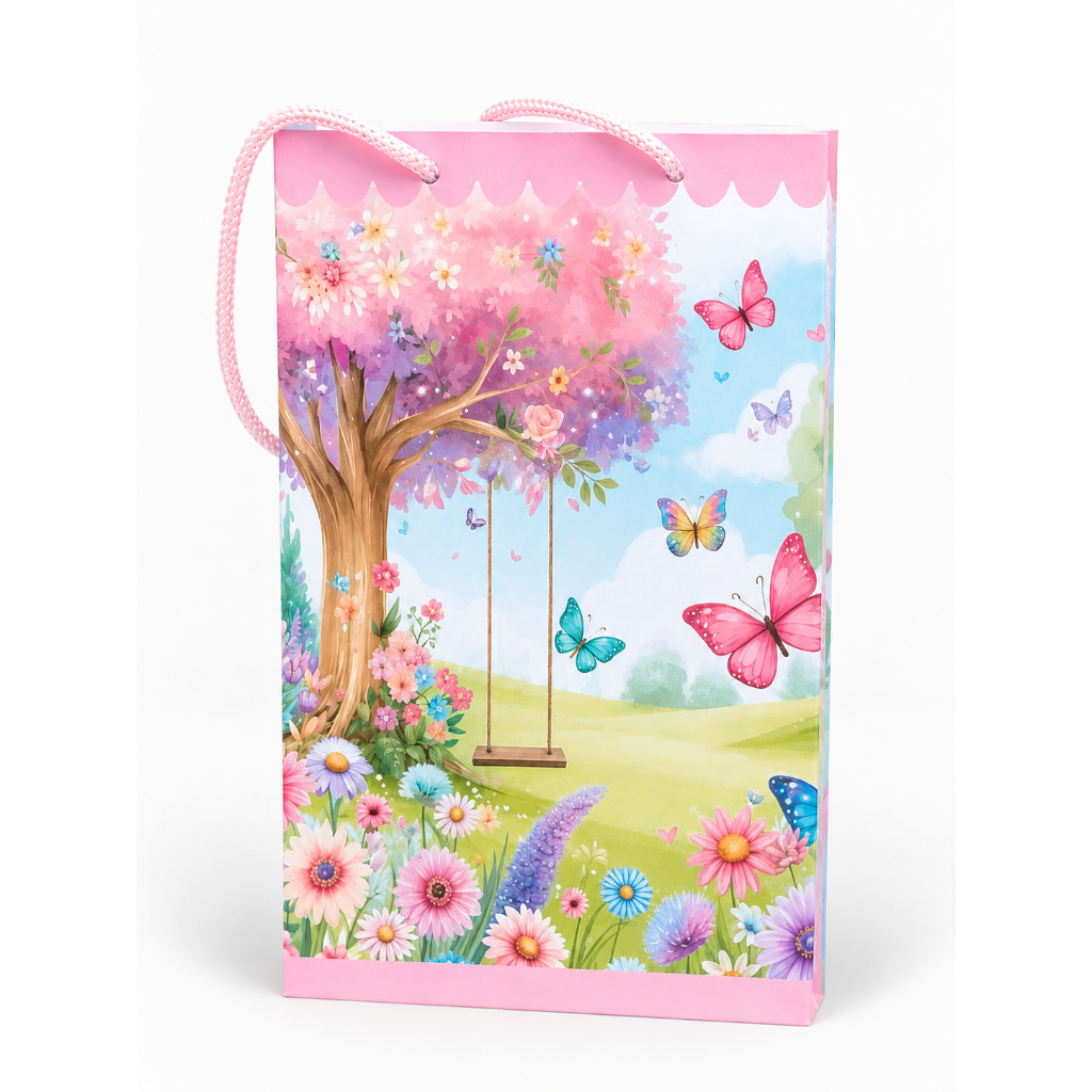 SACOLINHAS PERSONALIZADAS JARDIM ENCANTADO DAS BORBOLETAS  PEGUE E MONTE PARA LEMBRANCINHA  SURPRESA