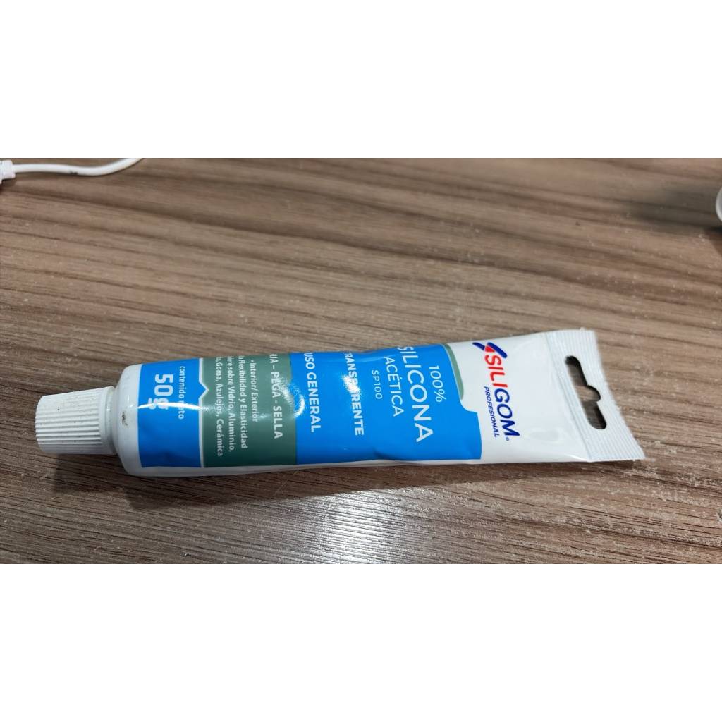 silicona acetica transparente siligom 50 gramas novo venc